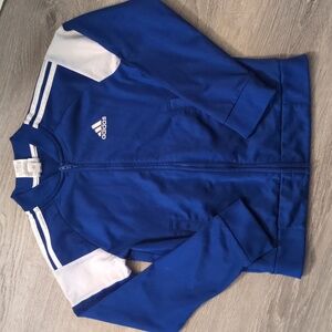 Adidas Blue White Track Jacket Size Medium